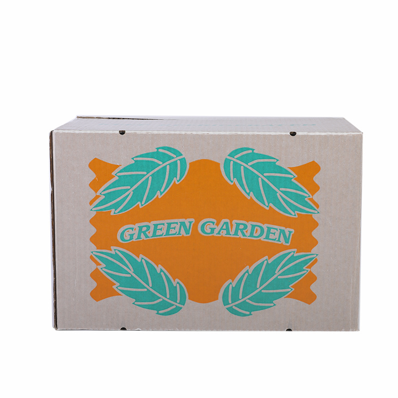 Custom Printing Wax Kraft Corrugated Food Paper Boxes Agriculture Package Boxes Waterproof Waxed Coated Carton For Fruit Seafood