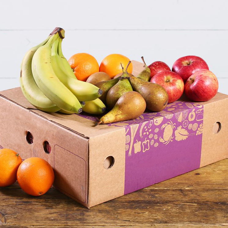 Good quality wholesale custom corrugated fruit carton box vegetable waxed paper box