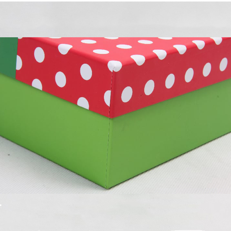 OEM factory eco friendly custom logo polka dot pattern birthday corrugated paper folding mailer box gift box packaging with lid