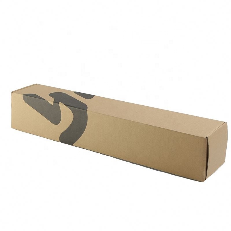 Custom boxes thin long size shipping box corrugated cardboard tuck top paper box packaging for umbrella