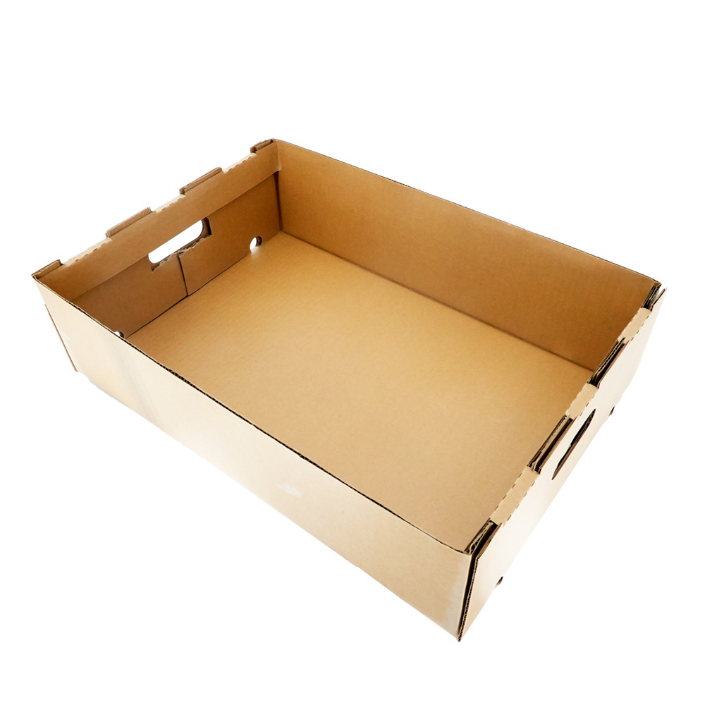 Manufacturer custom design low price multi sizes cardboard corrugated paper fruit packaging boxes banana carton box