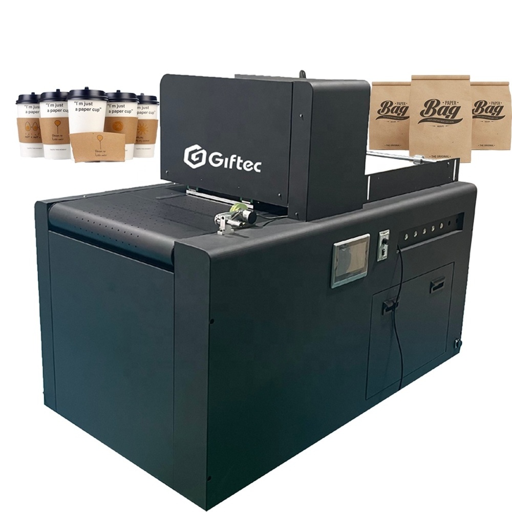 Giftec Multifunction Packaging Machines Digital Single Pass Printer for Napkins Paper Bag Cardboard Printing Inkjet Printers 210