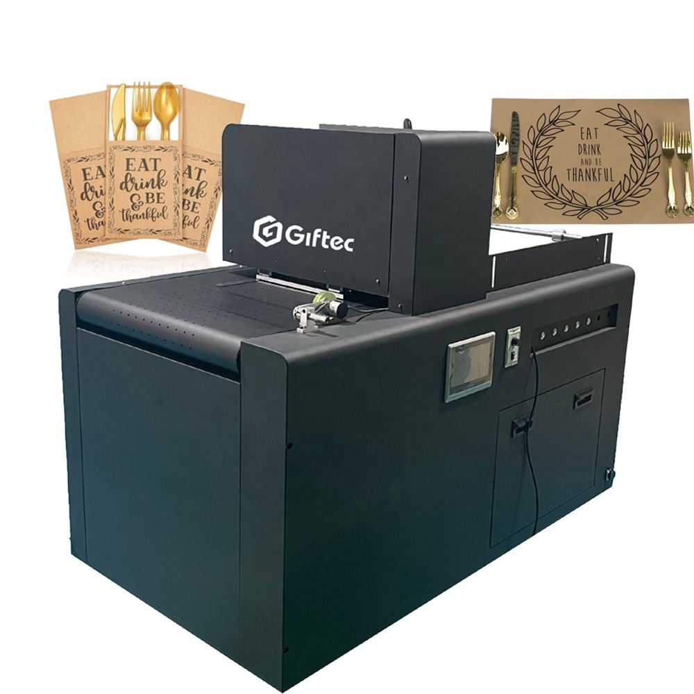 Giftec Multifunction Packaging Machines Digital Single Pass Printer for Napkins Paper Bag Cardboard Printing Inkjet Printers 210