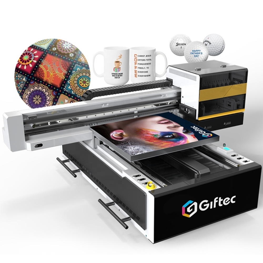 Giftec digital technology uv printer 6090 for business idea photo album anime phone case advertising billboard printing machines