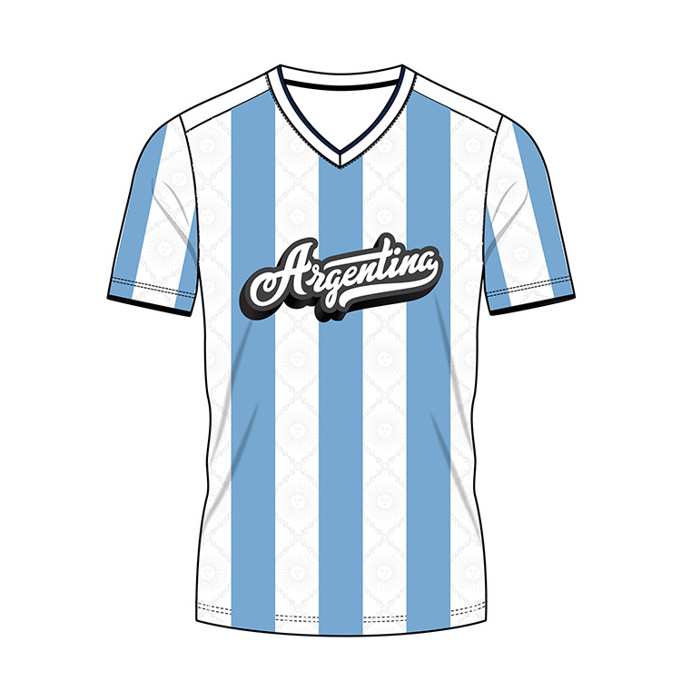 Costumbre La Copa Del Mundo 2022 Camiseta Seleccion De Futbol Argentina 3 Estrellas Messi Juniors Ninos Soccer Jerseys Original