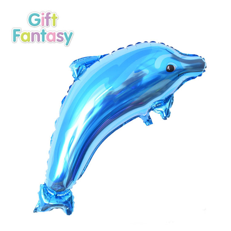 dolphin self inflating foil balloon custom  ocean Animal modelling made new idea helium balloons baby party ballon globos