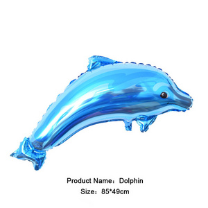 dolphin self inflating foil balloon custom  ocean Animal modelling made new idea helium balloons baby party ballon globos