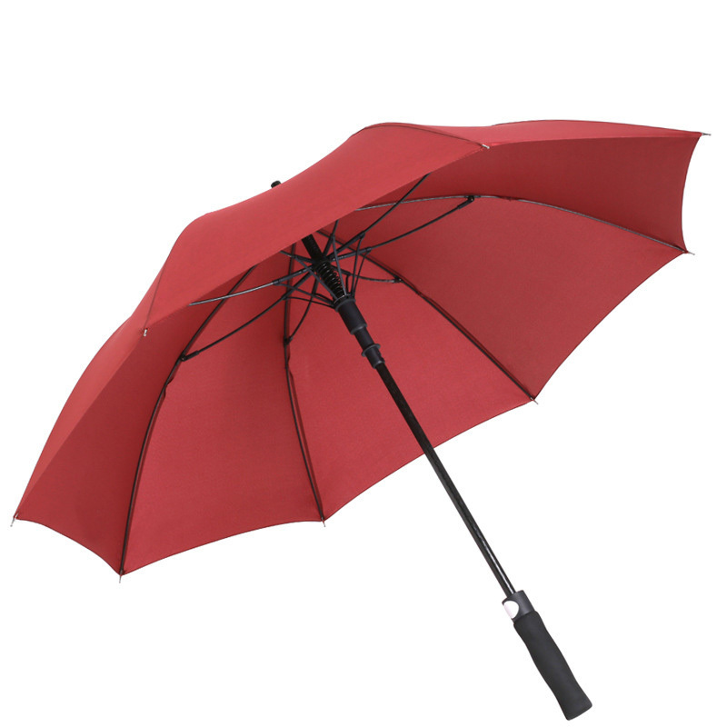 High Quality Custom Promotional  Fiberglass Straight Golf Umbrella with Logo Print