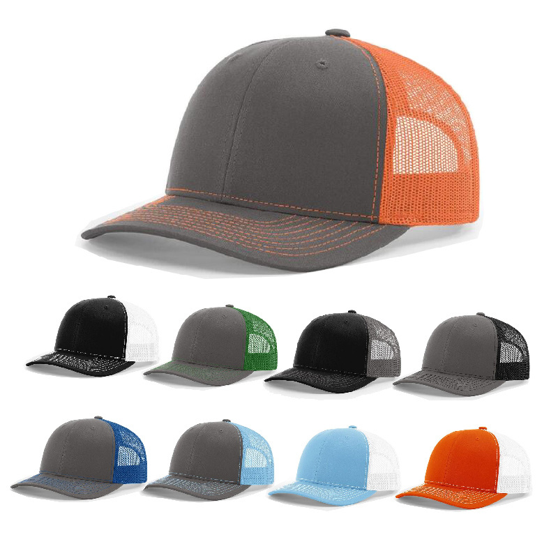 Wholesale Mesh Back Split Trucker Hat Custom baseball cap for giveaway gift