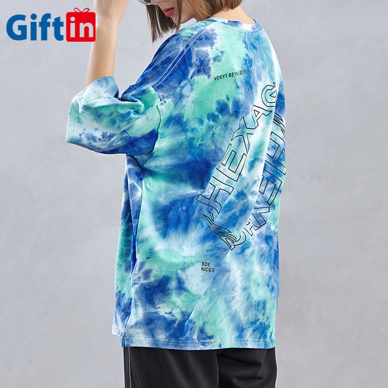 New design china custom t-shirts tie dye for woman low moq summer hip hop fashion tank tops factory price custom