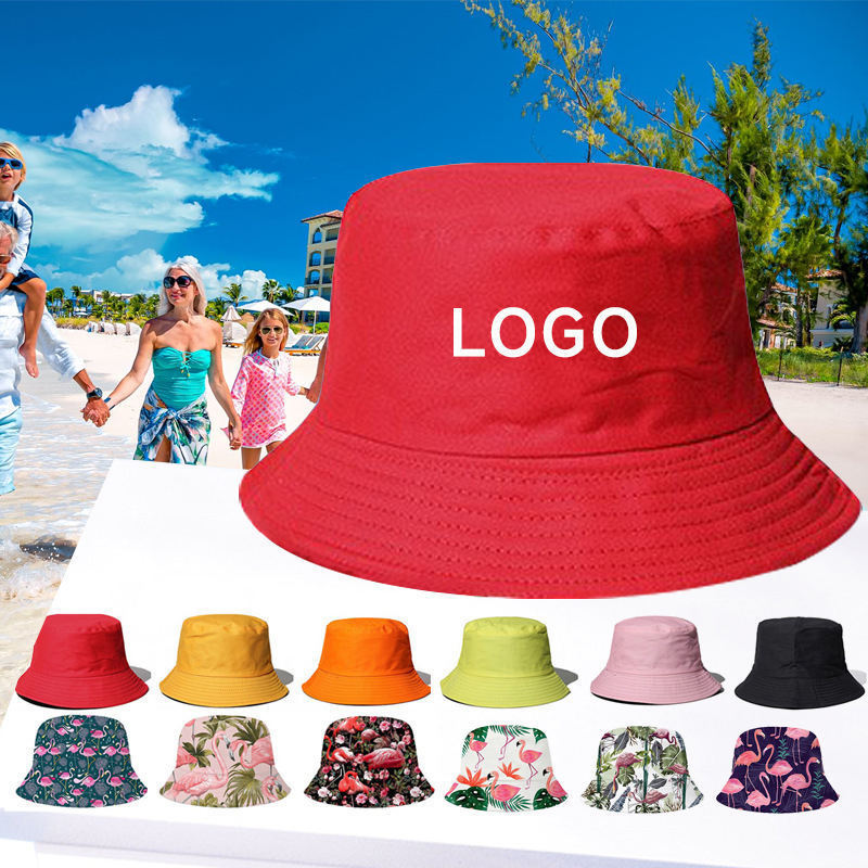 Custom Outdoor Sublimation All Over Printing Wide Brim Beach Travel Resort Waterproof Breathable Island Wear Bucket Hat