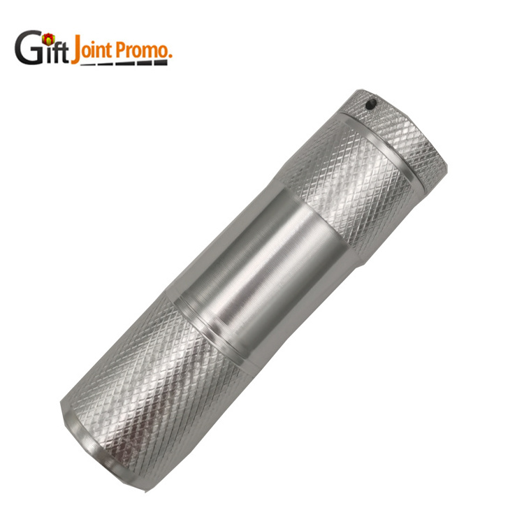 Promotional Gift Multi Colors Led Torch Mini 9led Mini Pocket Flashlight Uv Torch Flashlight