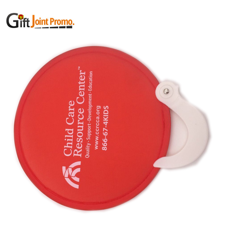 Customized Nylon Foldable Round Fans with Handle