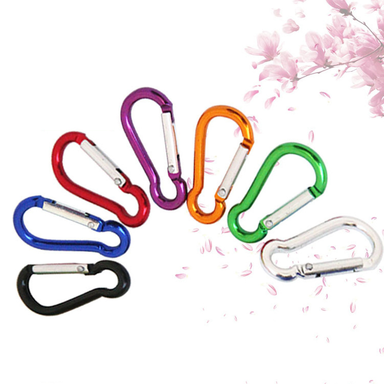 Custom Cheap Gourd Shape Customized Gate Snap Hook Aluminum Swivel Carabiner