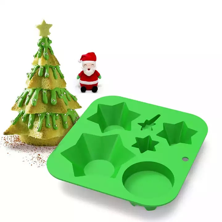 Cake Mold Silicone Christmas tree Christmas Silicone cake chocolate Baking Mold