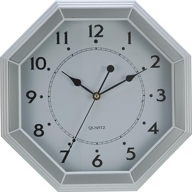 analog sweep octagon design special-shaped wall clock