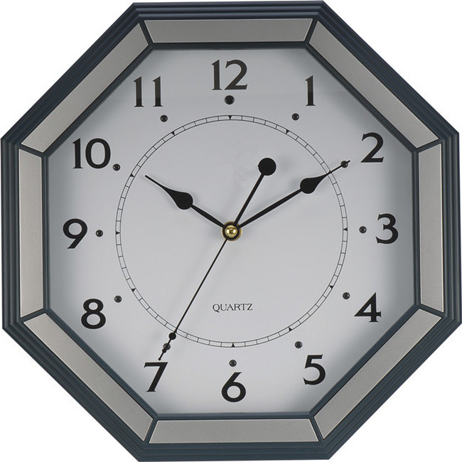 analog sweep octagon design special-shaped wall clock