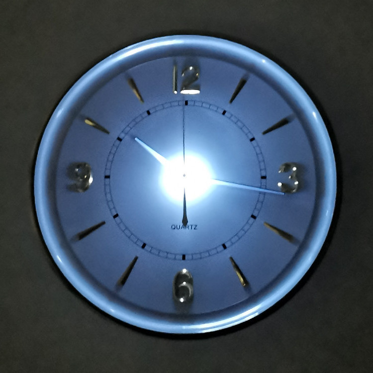 intelligent back light 3D scale wall clock, decorative wall clocks with smart light