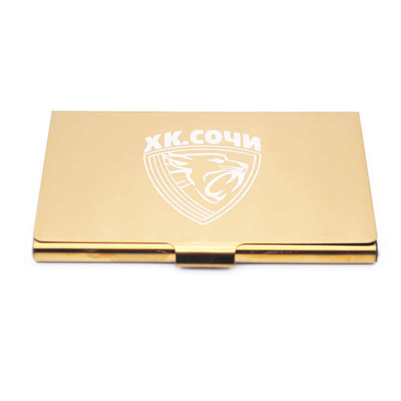 Factory price stainless steel golden business card holder in stock