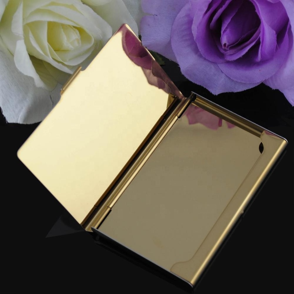 Factory price stainless steel golden business card holder in stock