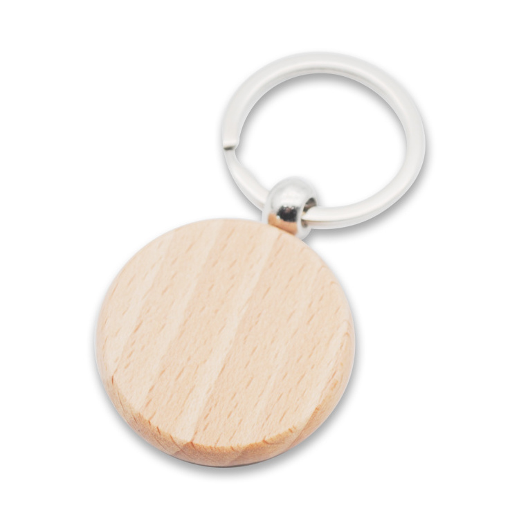 Wooden Keychain Blanks Laser Engraving Blanks Wood Blanks Key Chain Bulk Unfinished Wooden Key Ring Key Tag for DIY Gift Crafts