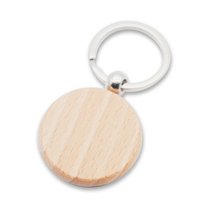 Wooden Keychain Blanks Laser Engraving Blanks Wood Blanks Key Chain Bulk Unfinished Wooden Key Ring Key Tag for DIY Gift Crafts