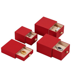 Tongxing Red Jewelry Box Proposal Ring Necklace Box Single Bracelet Gift Box Elegant Packaging for Luxury Jewelry