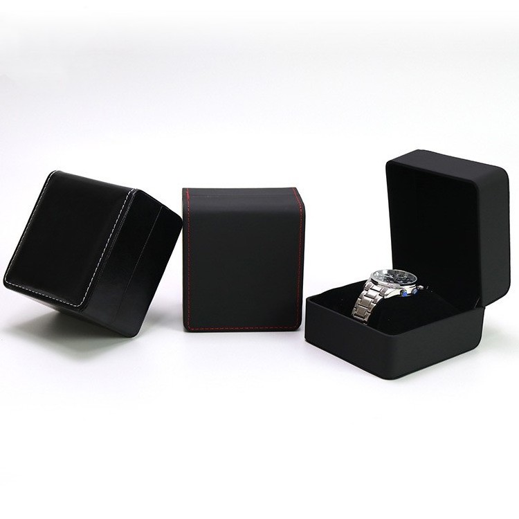 Wholesale Manufacturers Jewelry Box Flip PU leather Watch Boxes Watch Packaging Jewelry Storage Gift Boxes