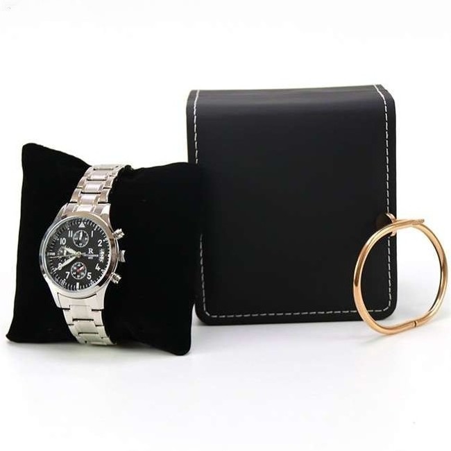 Wholesale Manufacturers Jewelry Box Flip PU leather Watch Boxes Watch Packaging Jewelry Storage Gift Boxes