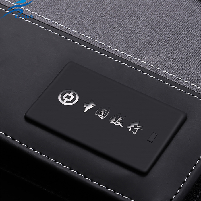 luxury gift for customer leather cover wireless charger power bank notebook