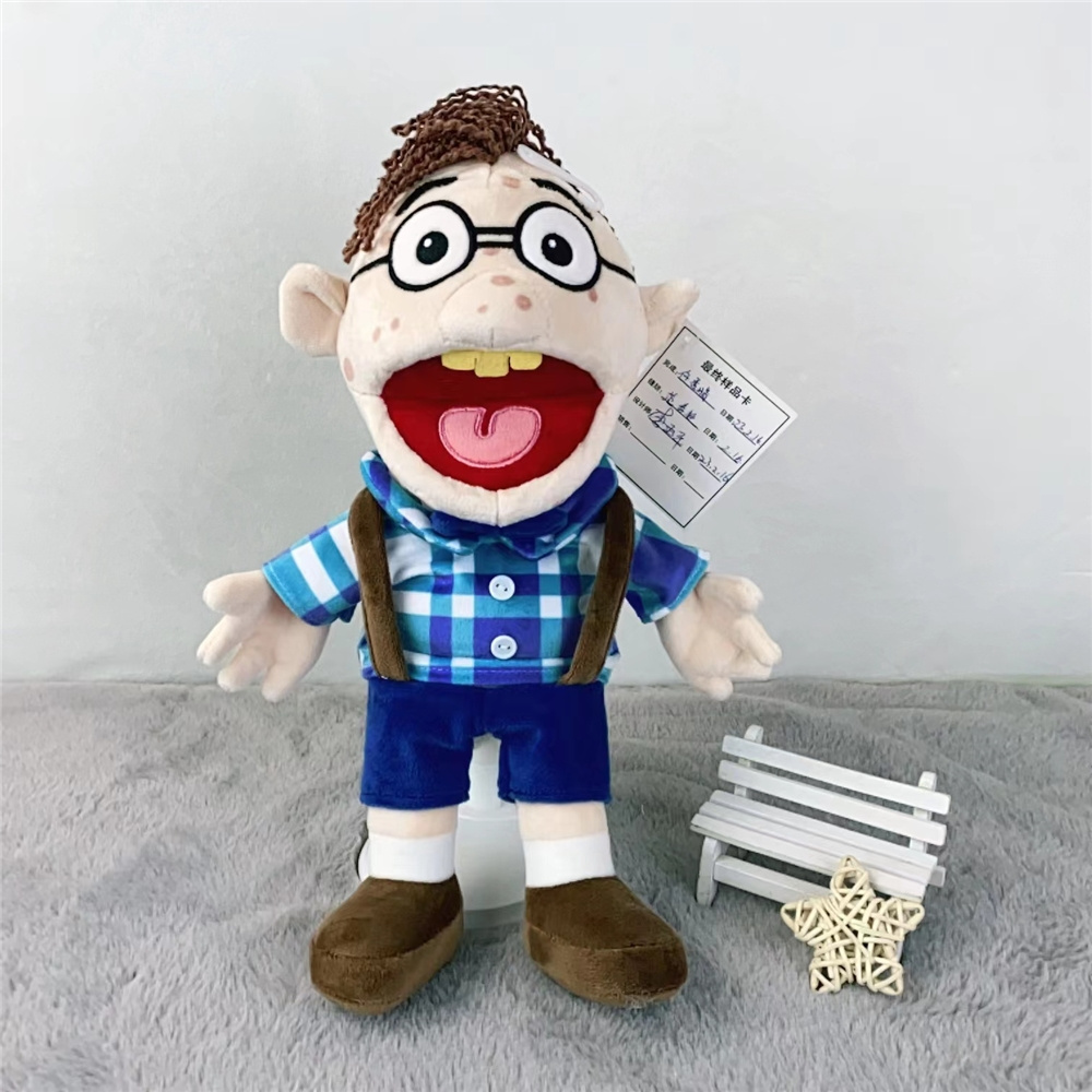 XM 100020 New Funny Human Soft Stuffed Plush Toy Educational Plush Toys Joseph Hand Puppet Jeffy Hand Puppet