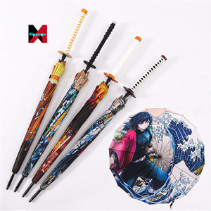 Demon slayer umbrella 9 Styles Kimetsu no Yaiba Eight Bones Umbrellas Summer Anime Cartoon Umbrella Swords sombrilla paraguas