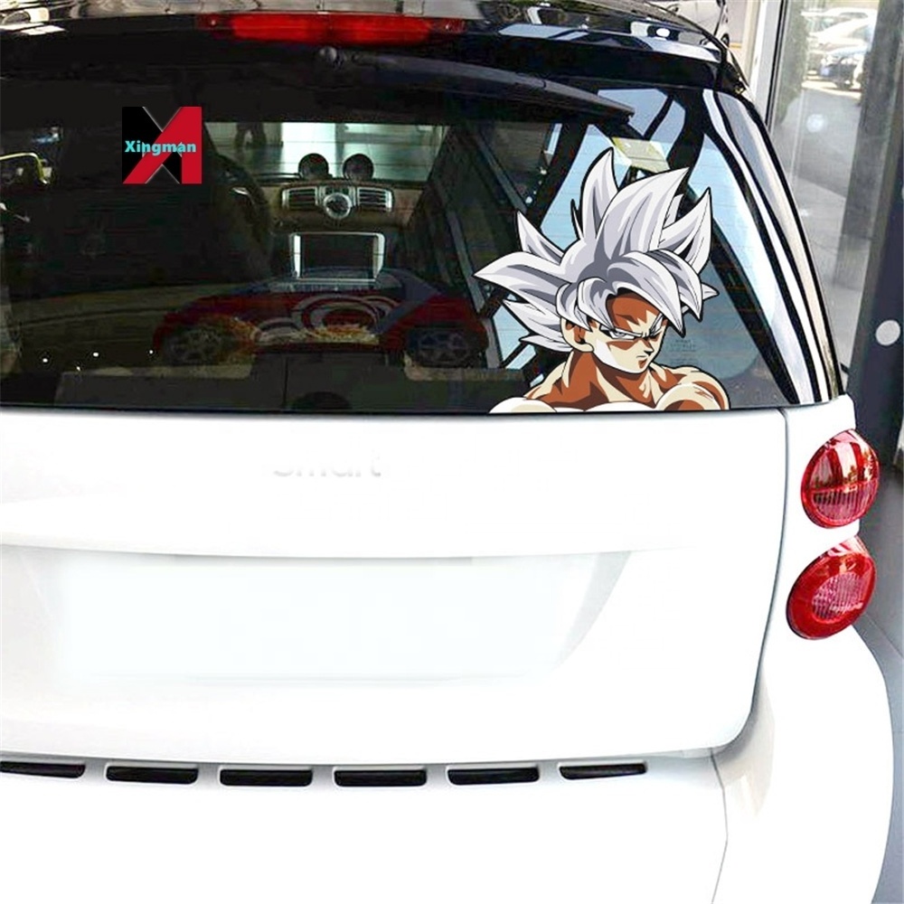 XM Wholesale Large Size Motion Peeping Decal Peeking 3d Waterproof Car Wall Art dragoned a ball Anime Stickers