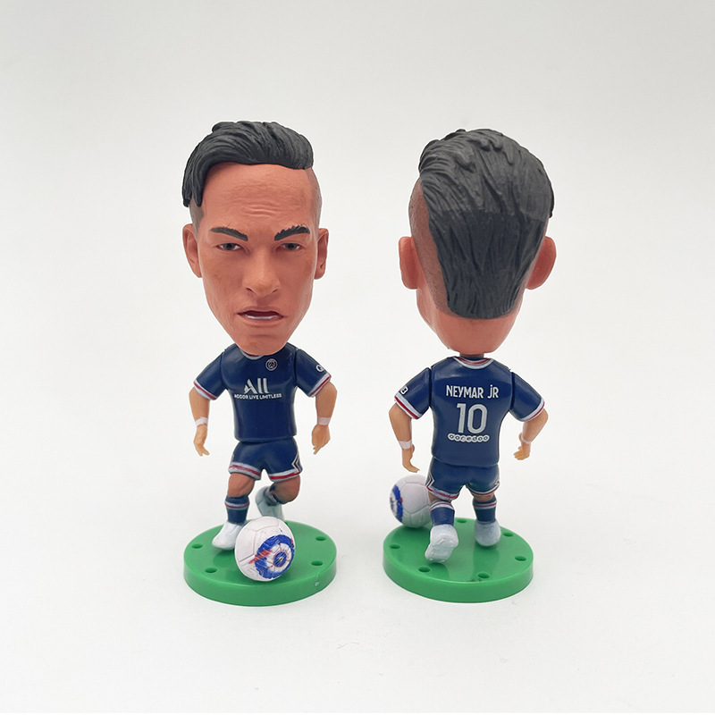 XM 101281 32Models PVC Figure Football Star Toys Madrid Ronaldo Messi Neymar Model Champion Soccer Players Figures