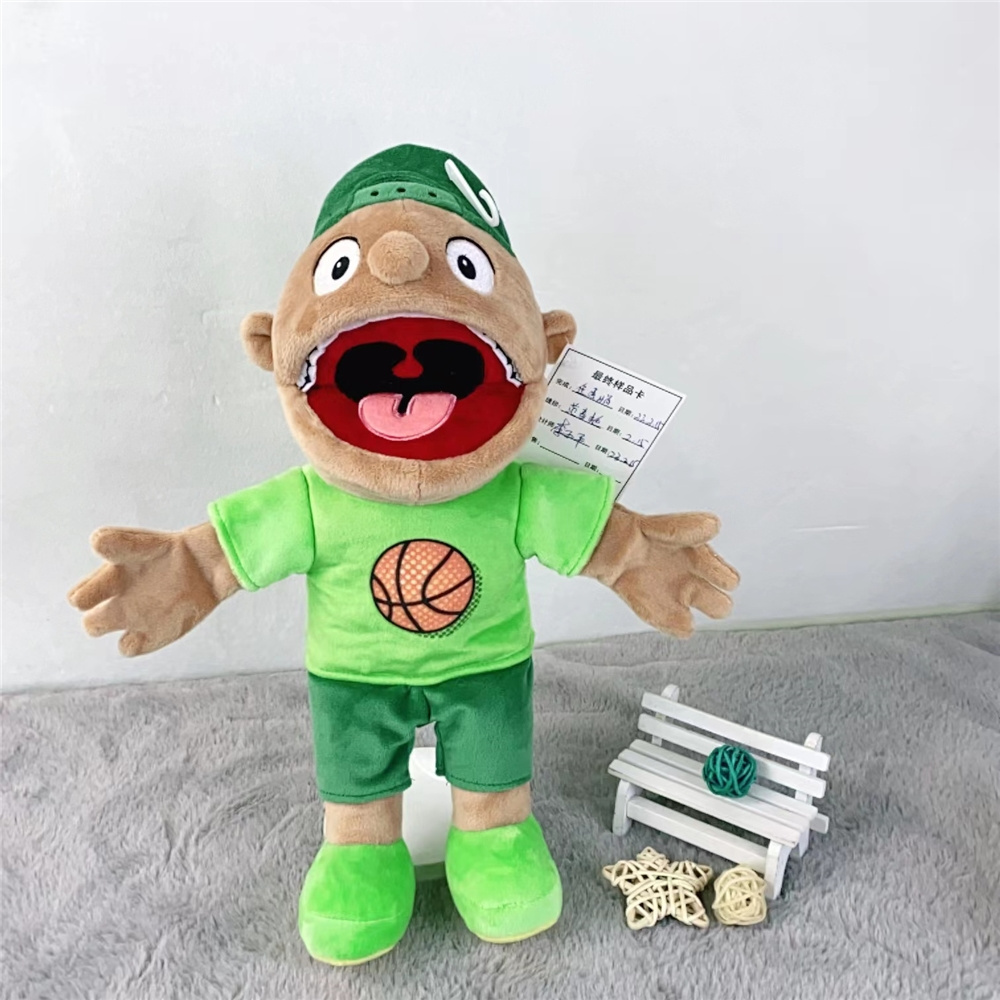 XM 100020 New Funny Human Soft Stuffed Plush Toy Educational Plush Toys Joseph Hand Puppet Jeffy Hand Puppet