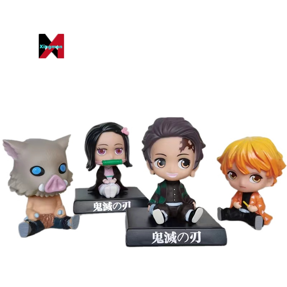 Cartoon Vinyl Shaking Kamado Nezuko Bobble Head doll Demoned a Slayer Bobble-Head Toy For Car Dashboard