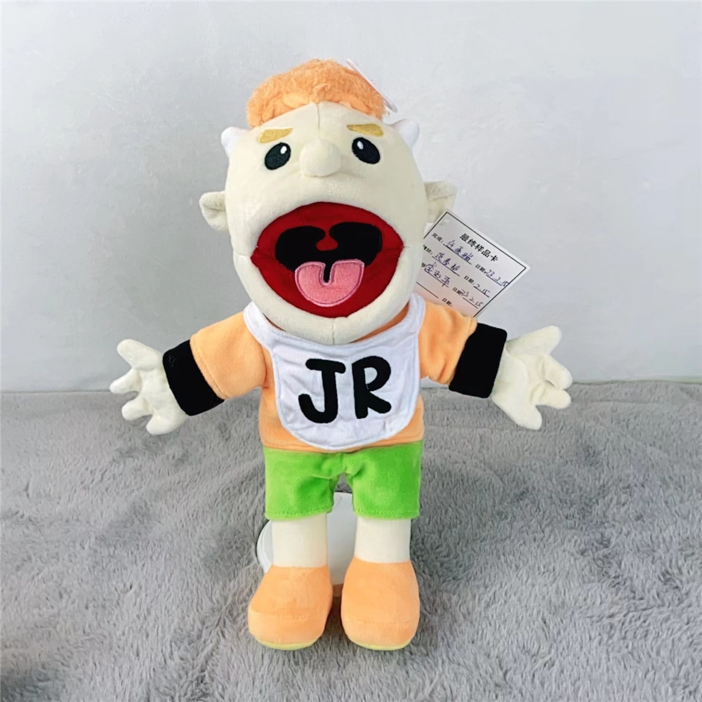 XM 100020 New Funny Human Soft Stuffed Plush Toy Educational Plush Toys Joseph Hand Puppet Jeffy Hand Puppet