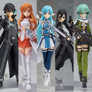 13CM Sword Art Online Yuuki Asuna Kirigaya Kazuto Kirito Asada Shino 174 178 241 248 PVC Action Doll Figure Anime Figures Toys