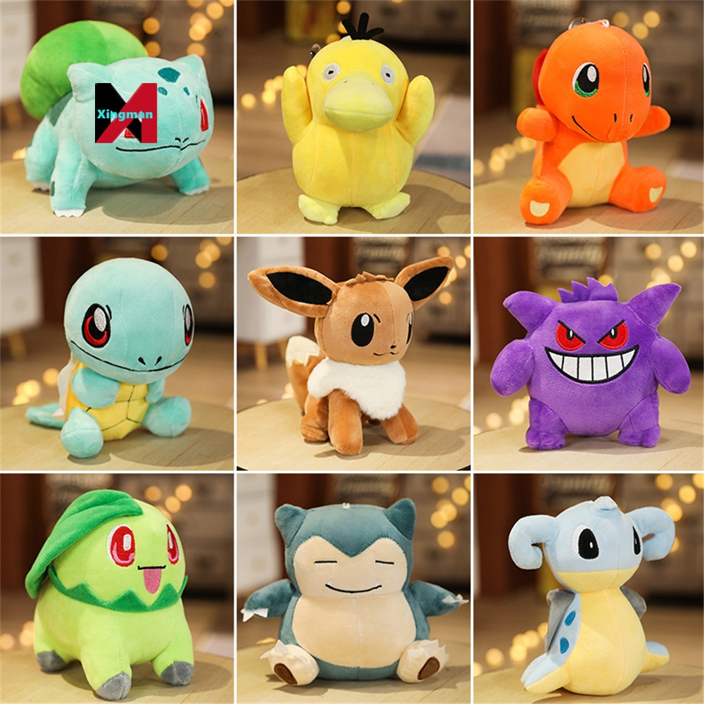 Wholesale 20cm Various toysie Doll Eevee pikachued Charizard Bullbasaur Pokemoned plush stuffed animal toys for Claw Machine