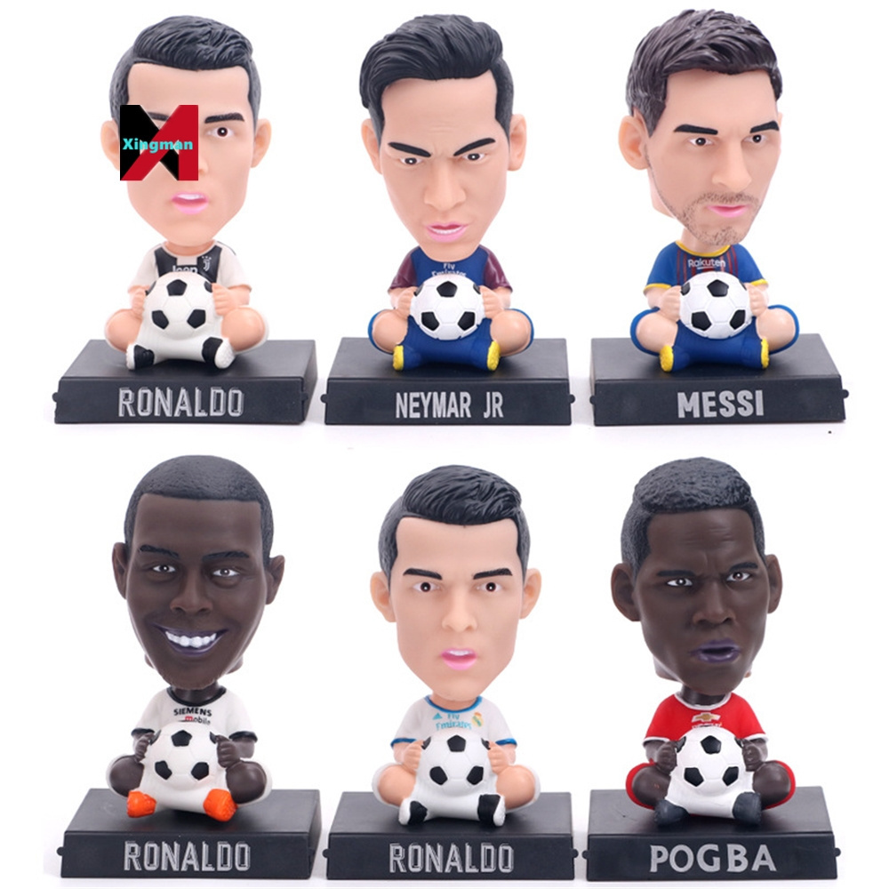 Q version Football star gifts neymar shake his head dolls Cristiano Ronaldo toy Beckham toy Messi figure