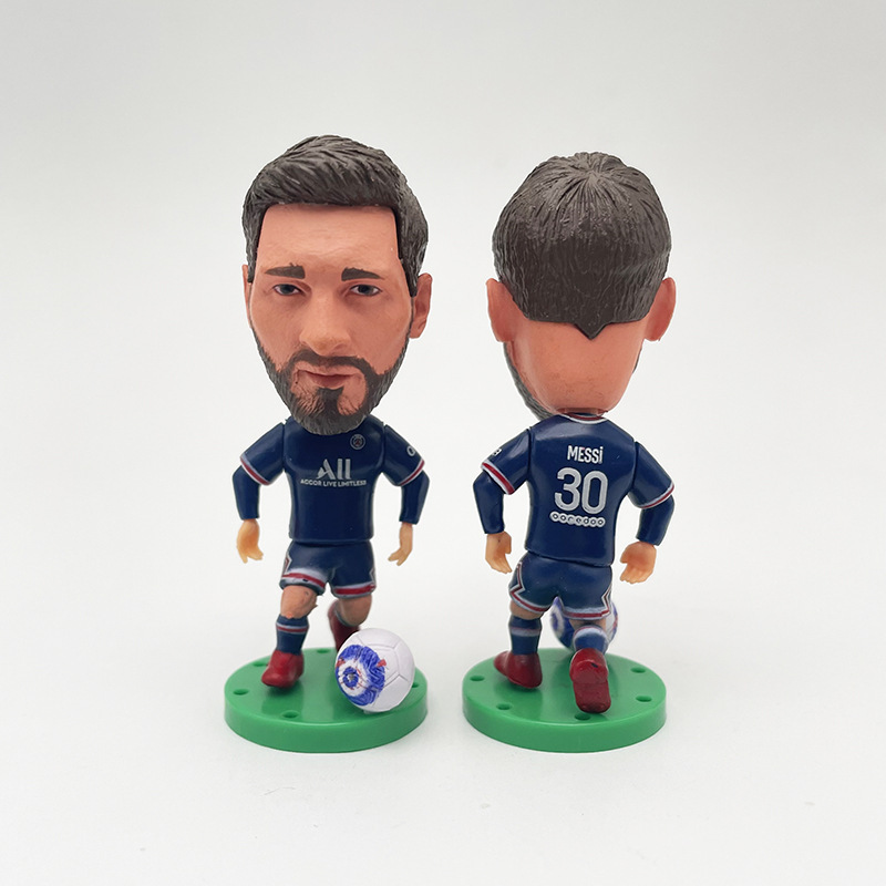 XM 101281 32Models PVC Figure Football Star Toys Madrid Ronaldo Messi Neymar Model Champion Soccer Players Figures