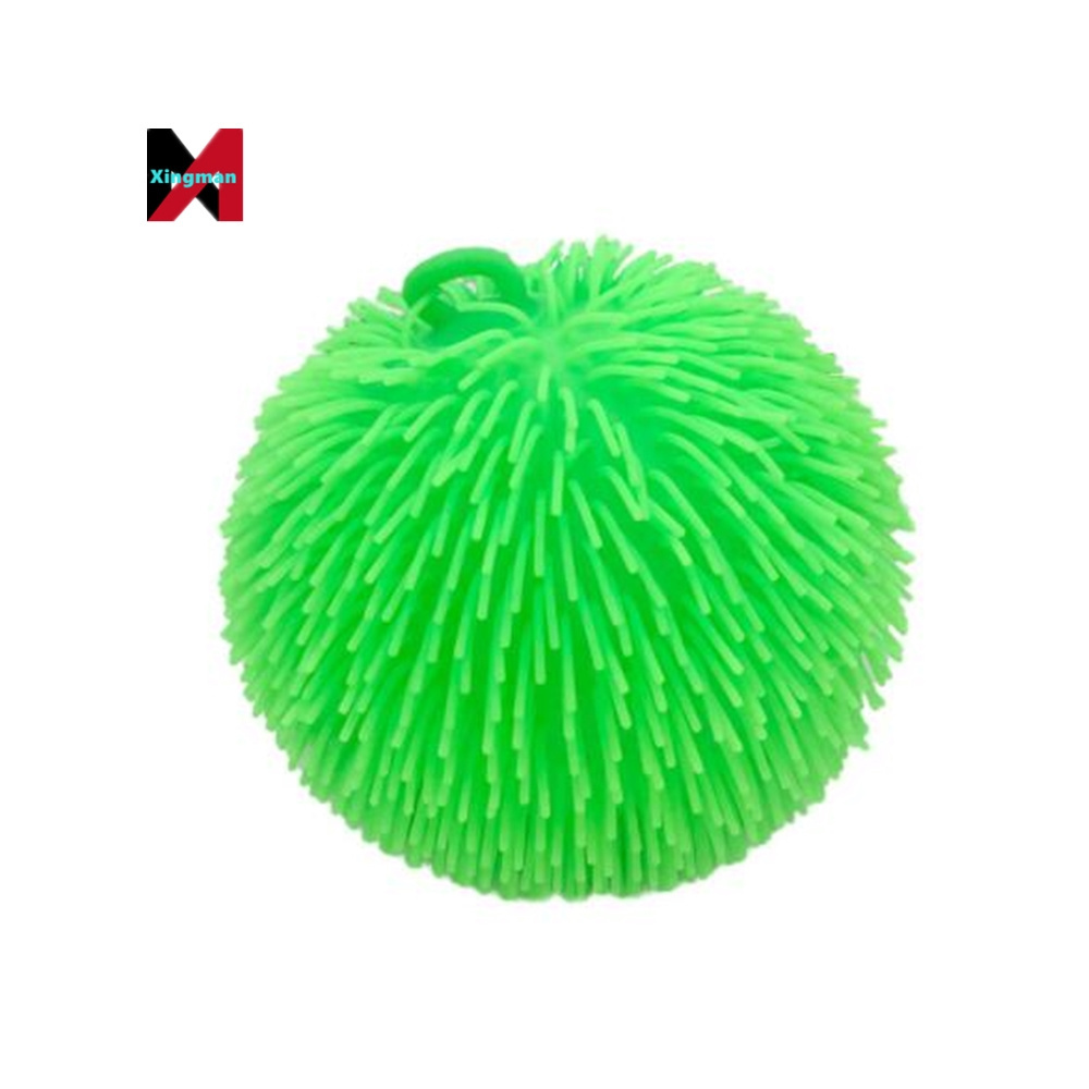 Hairy Flashing LED Puffer Party Favor Toys Soft ball