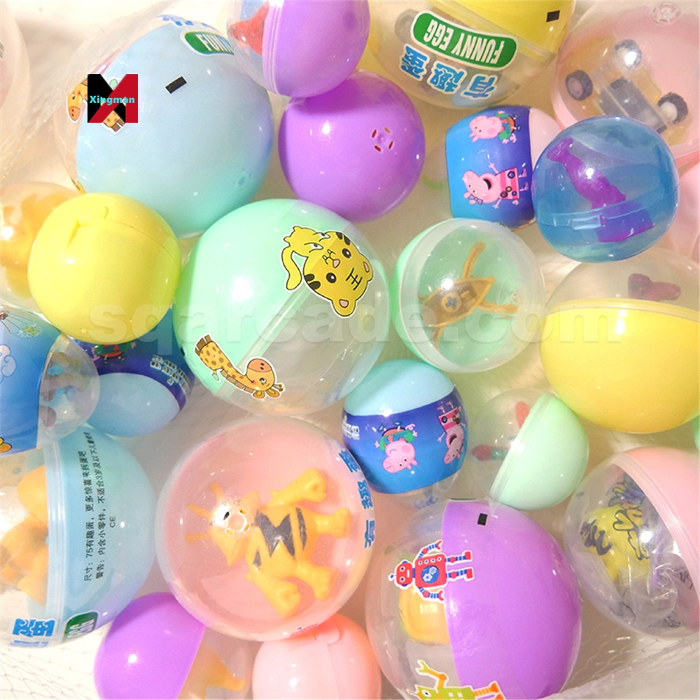 High Quality 65mm Toy Vending Machine Capsules ball Plastic PP Surprise Capsule Gashapon for min