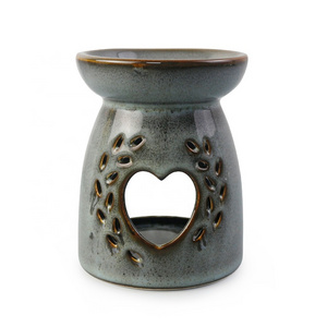 Custom Luxury Ceramic Wax Melt Warmer Glazed Candle Burner Bulk Incense Porcelain Oil Warmer Ins Burner