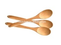 Wholesale Promotional Kitchen Natural Serving Cooking Soup Scoop Beech Wooden Spoon