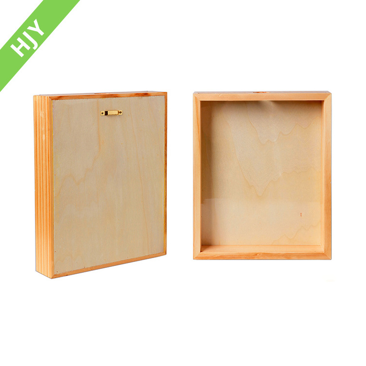 Wholesale high quality wall hanging wooden shadow box frame