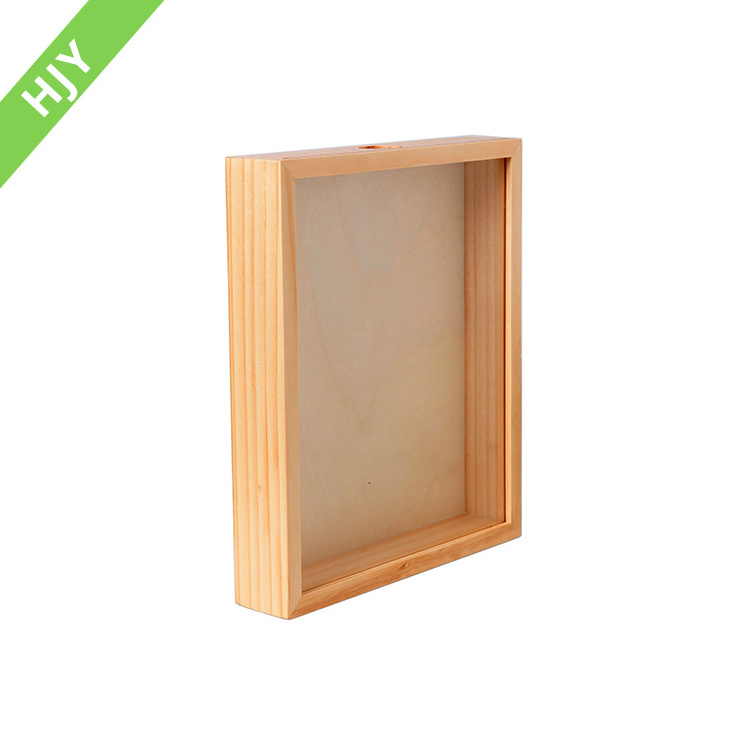 Wholesale high quality wall hanging wooden shadow box frame