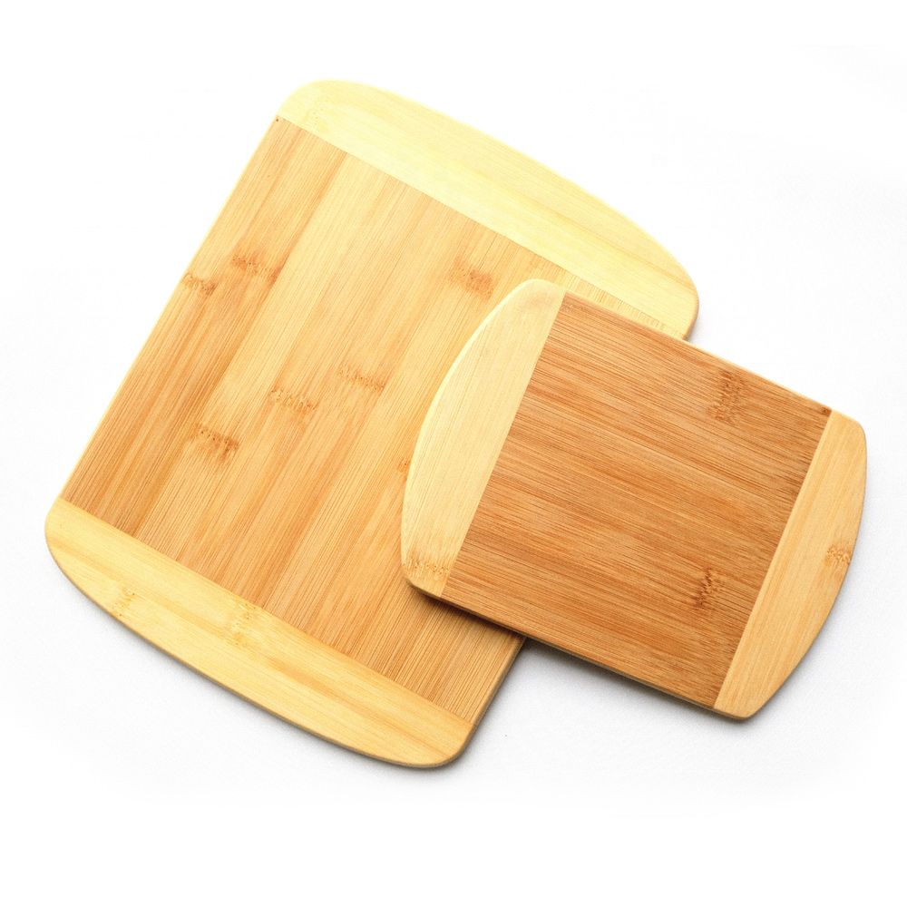 Eco Friendly Kitchen Wood Bamboo Chopping Blocks with Juice Groove Small Cheese Boards Vegetables Cutting Board Set