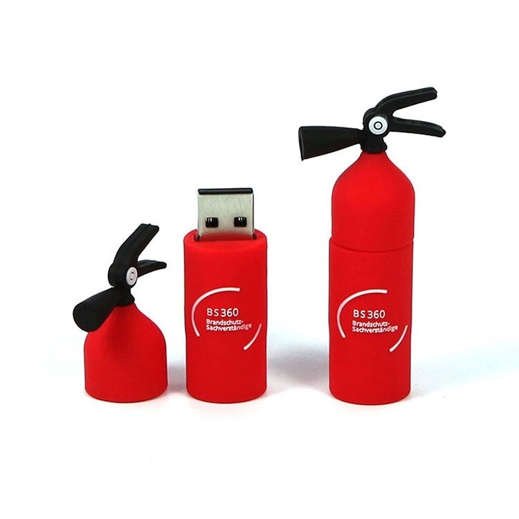 promotion gifts custom logo usb pen drive  3D fire extinguisher usb flash drive fire hydrant 16gb