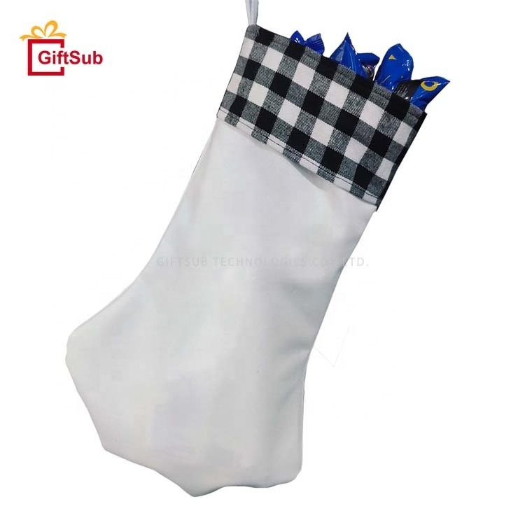 2021 Dog Cat Paw Christmas Gift Bag Xmas Decorations Pet Candy Sack Sublimation Velvet Linen Christmas Stockings